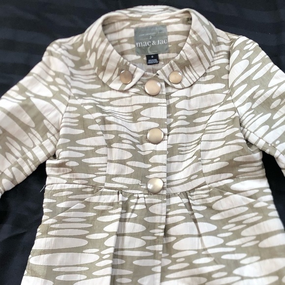 Mac & Jac Olive and White Patterned Jacket - Picture 13 of 13